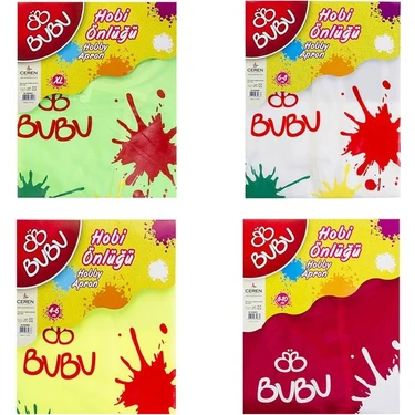 Bubu Su Geçirmez Hobi Önlük 8-10 Yaş Model 00007 Renk Seçenekleri ile Eğlenceli