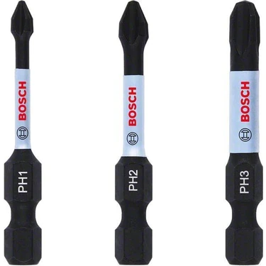 Bosch Impactc Yıldız Bits Ucu Ph1/2/3 50mm 3'Lü