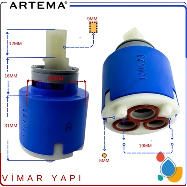 Artema A22640YP Artema 35MM Düz Kartuş