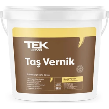 Su Bazlı Çok Amaçlı Taş Ve Ahşap Verniği 2.5lt Şeffaf-hava Koşullarından