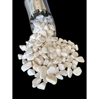 Nadir Peyzaj 2 Kg Dolamit ,dekor Taşı, Beyaz Çakıl Taşı, Süs Taşı, Saksı Süsleme Taşı, Akvaryum