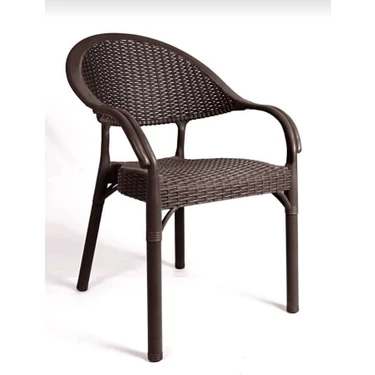 Nar Sokağı Bambu Rattan Koltuk 84 Cm Yükseklik 1 Adet Dış Mekan Kullanımı İçin