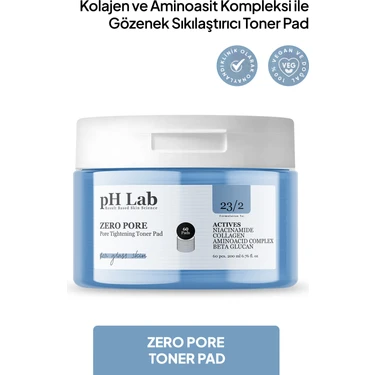 Ph Lab Zero Pore Toner Pedi 60 Adet Tüm Cilt Tipleri için Sıkılaştırıcı