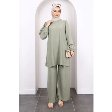 Çağla Bürümcük Tunik Pantolonlu