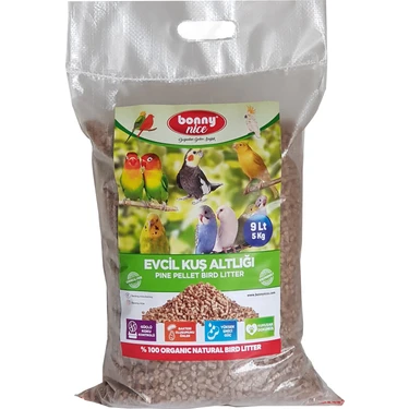 Bonny Nice Kuş Kumu Kanarya Muhabbet Papağan Bülbül Kafes Altlığı 5 kg 10