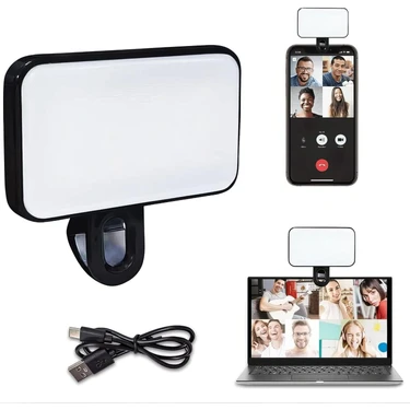 Mi7a Telefon ve Bilgisayar Uyumlu Şarjlı Selfie Işığı (3 Farklı Renk