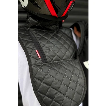 Motobros Su ve Rüzgar Geçirmez Pamuklu Motorcu Göğüs Koruyucu - Boyun Koruyucu Kış