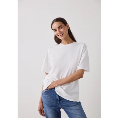 Penti Kırık Beyaz Basic Oversize