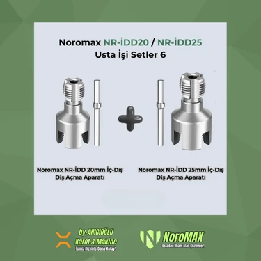 Noromax Nr-Idd 20MM-25MM Iç-Dış Plastik Boru Diş Açma Aparat