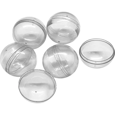 Mager Boş Çekiliş Küre Topları 42 mm 100 Adet Şeffaf Renkli Kullanıma