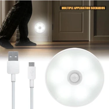 Buğz Hareket Sensörlü USB Şarjlı LED Işık