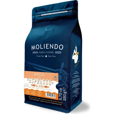 Moliendo Finest Coffee Moliendo Amalfi Espresso Blend (Çekirdek Kahve) 250