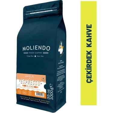 Moliendo Amalfi Espresso Blend Kahve (Çekirdek Kahve) 1000