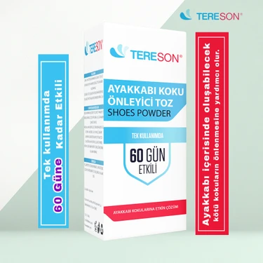 Tereson Ayakkabı Koku Önleyici Toz 1 Kutuda 10 Adet Tek Kullanımda 60 Güne Kadar