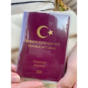 Gempo  2 Adet Su Geçirmez Şeffaf Pasaport Kılıfı Pasaport Kabı Üniversal Model 2 Li