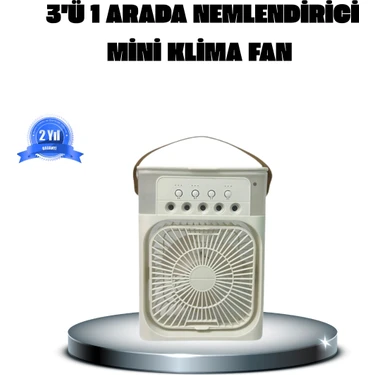 Twin Store Taşınabilir Mini Klima Fan 3’ü 1 Arada Soğutucu, Nemlendirici Gece