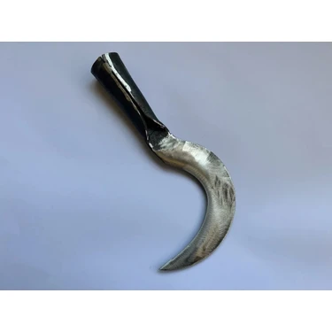 Uçan Metal El Yapımı Dövme Çelik Diken-Ot Orağı 0