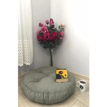 Lavinia Açık Gri Mini Yer Pufu Yer