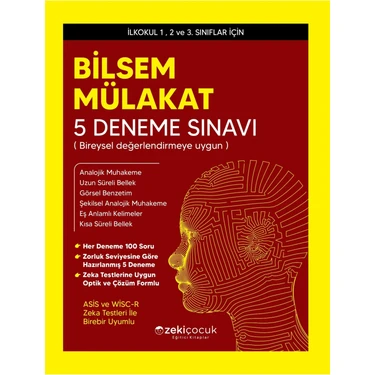 Zeki Çocuk Yayınları BİLSEM Mülakat 5 Deneme