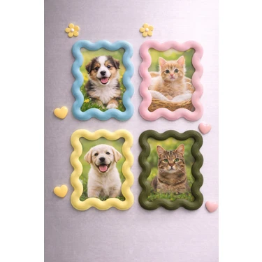 4'lü Set Mini Çerçeve Buzdolabı