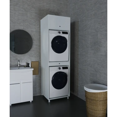 Alfimo Mobilya Çamaşır&kurutma Makinesi Dolabı Mdf