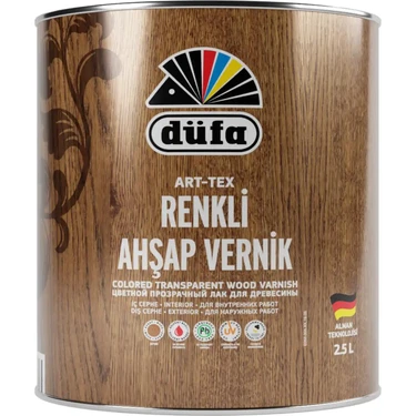 Düfa ART-TEX Renkli Ahşap Verniği 2910 Tütün 2.5
