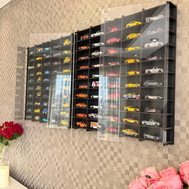 Good Sign Pleksi Kapaklı 1/64 Ölçek 100 Araç Hotwheels Matchbox Uyumlu Model Oyuncak Araba