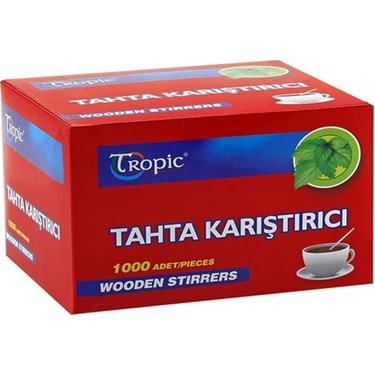 Tropic Tahta Ahşap Karıştırıcı Çay Kaşığı