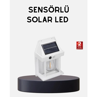 Solar Sensörlü Dış Mekan Lamba 3 Işık Modlu ve IP65