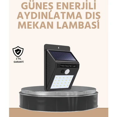 Enerji Tasarruflu ve Otomatik Sensörlü LED Güneş Işığı - Dış Mekan