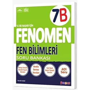 Kurmay Yayınları Fenomen Okul 7. Sınıf Fen Bilimleri Soru Bankası (B) /