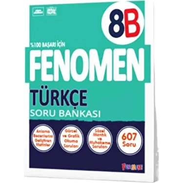 Kurmay Yayınları Fenomen Okul 8. Sınıf Türkçe Soru Bankası (B) / 9786057790729 Mart 2024