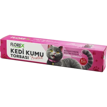 140 Adet Kedi - Evcil Hayvan  Kumu Torbası Pratik Pudra Kokulu  Büzgülü - Extra Güçlü