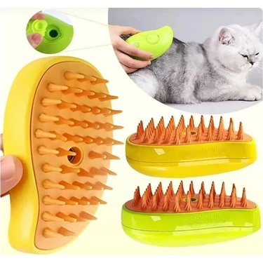 Ogaş Buharlı Kedi & Köpek Yıkama Tarağı Yumuşak Silikon Fırça Bakım