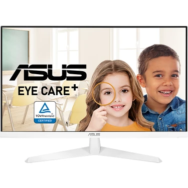 Asus VY279HE-W 27" 75HZ 1MS (HDMI VGA) EYECARE PLUS,FLICKER-FREE,CERCEVESIZ,DUSUK MAVI ISIK RENK