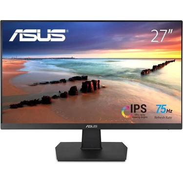 Asus VA279HAE 27" 60Hz 6MS (HDMI VGA) EYECARE, FLICKER-FREE,DUSUK MAVI ISIK 1920x1080 VESA VA