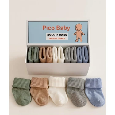 Organik Pamuk Unisex 5'li Kutulu Premium Yeni Doğan Bebek