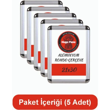 Hugo Kırtasiye A4 Rondo (21X30) Çerçeve Alüminyum 5