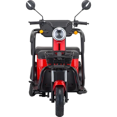Mondial E-Mon Mona Elektrikli Bisiklet Kırmızı 1500W Motor Gücü 6-8 Saat Şarj