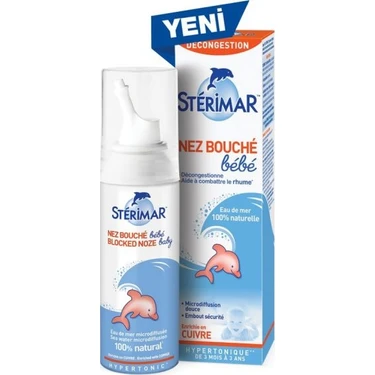 Sterimar Burun Spreyi 100 ml 0-3 Yaş Bebekler için Doğal İçerikli Nazik Temizlik ve Tıkanıklık
