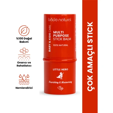 Bade Natural Little Hero Stick %100 Doğal Onarıcı ve Rahatlatıcı Çok