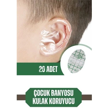 Pileli Store Turk Çocuk Banyo Kulak Koruyucu Su Geçirmez 20