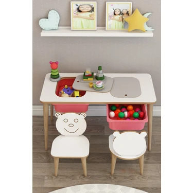 Moniev Çocuk Oyun Etkinlik Çalışma Masası Montessori