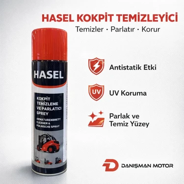 Hasel Kokpit  Temizleme ve Parlatıcı Spreyi 500ML