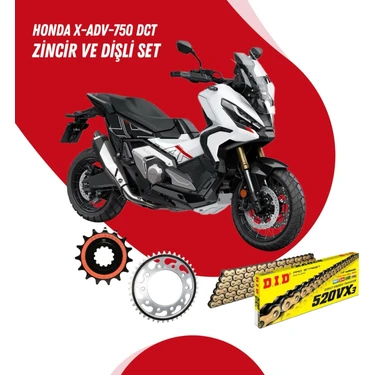DID Honda X-Adv 750 Dct 17-23 Dıd Vx3 Gold Zincir Dişli