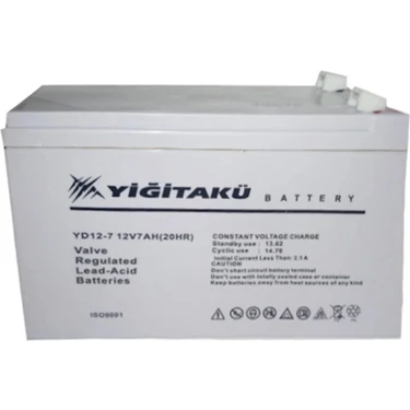 Yiğit Akü 12V 7 Ah-Amper Kuru Tip Agm
