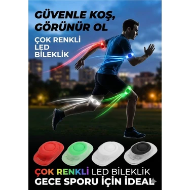 Twin Store Gece Koşu Bilekliği: Su Geçirmez, 2 Fonksiyonlu, Işıklı Güvenlik