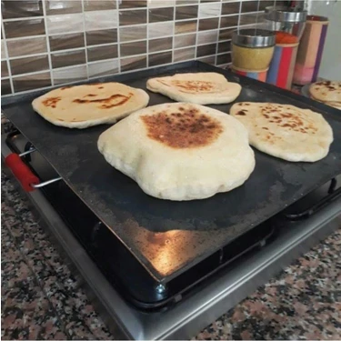 First Work Ocak Üstü Kare Sac Bazlama Börek Katmer