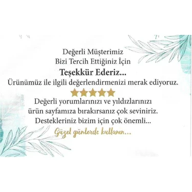 Akıllı Adam Yayınları Teşekkür Kartı 100 Adet 5 x 8 cm Yorum
