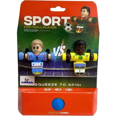 Desktop Games Bas-Döndür Mini Masaüstü Futbol Oyunu – Çift Sporcu